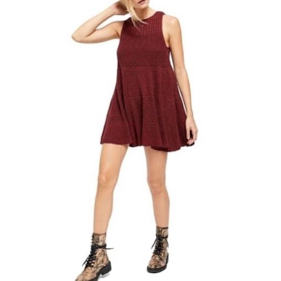 Free People Waterfall Ruffle Sleeveless Dress - Picture 1 of 13